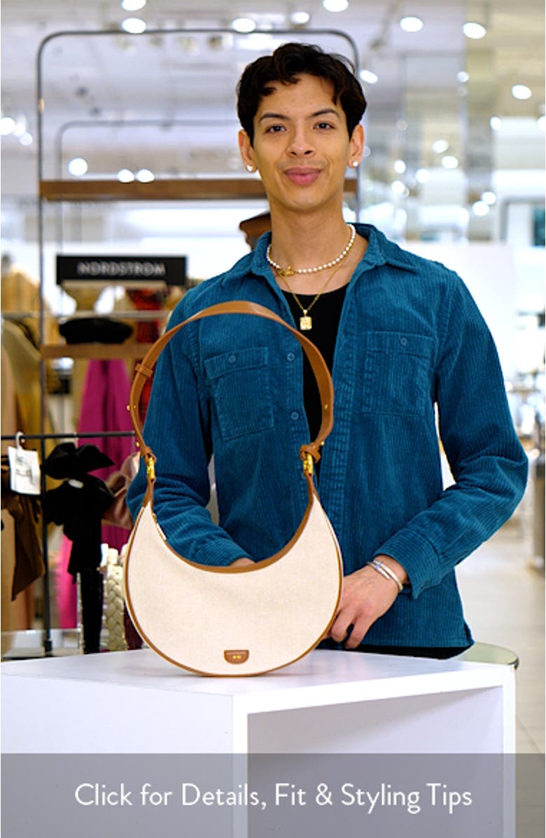 Carly Canvas Saddle Shoulder Bag, sales video thumbnail