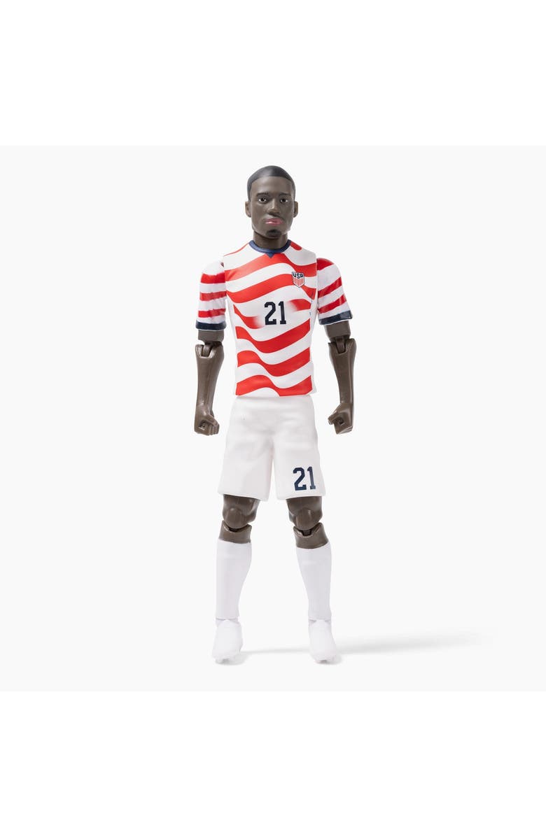 Banbo Toys Sockers 2026 USMNT Tim Weah Home Jersey 8" Soccer Action Figure, Main, color, Red