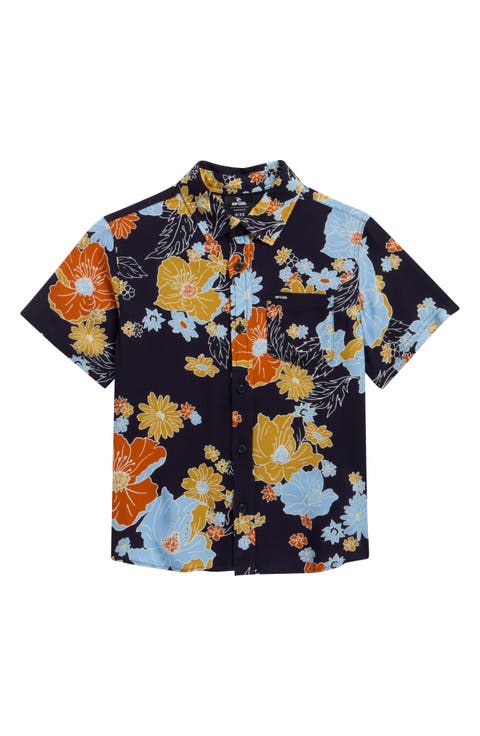 Kids' Pacific Rinse Short Sleeve Button-Up Shirt (Big Kid)