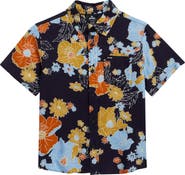 Rip Curl Kids' Pacific Rinse Short Sleeve Button-Up Shirt