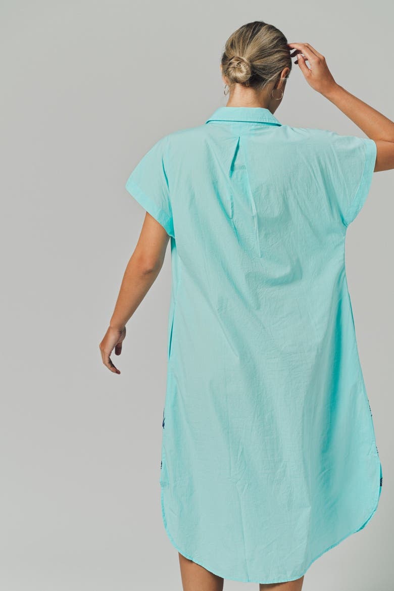The Lea Dress, Alternate, color, Aqua