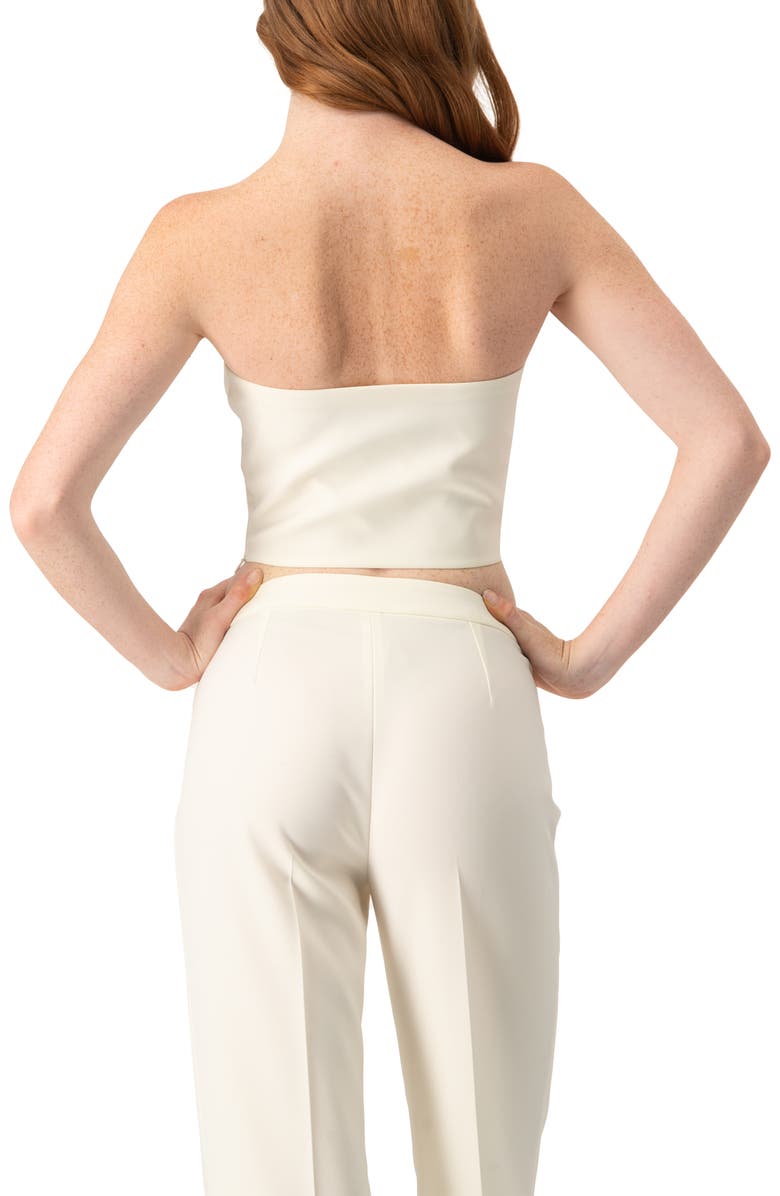 IVONNE Solid Natural Tube Crop Top, Alternate, color, Natural