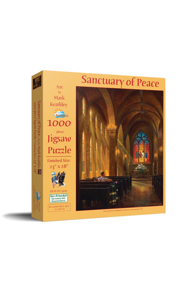 Sunsout Sanctuary of Peace 1000 piece Jigsaw Puzzle for Adults, Main, color, Multicolor