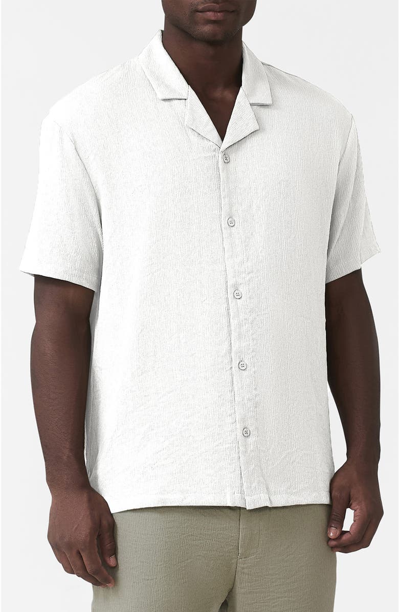 MAUVAIS Fiorano Relaxed Fit Shirt, Main, color, White