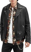 AllSaints Milo Asymmetric Zip Leather Biker Jacket
