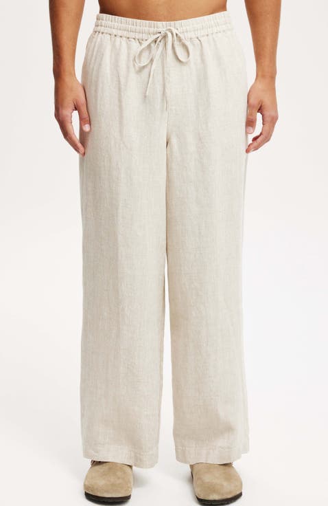 Men's Super Baggy Linen Pant