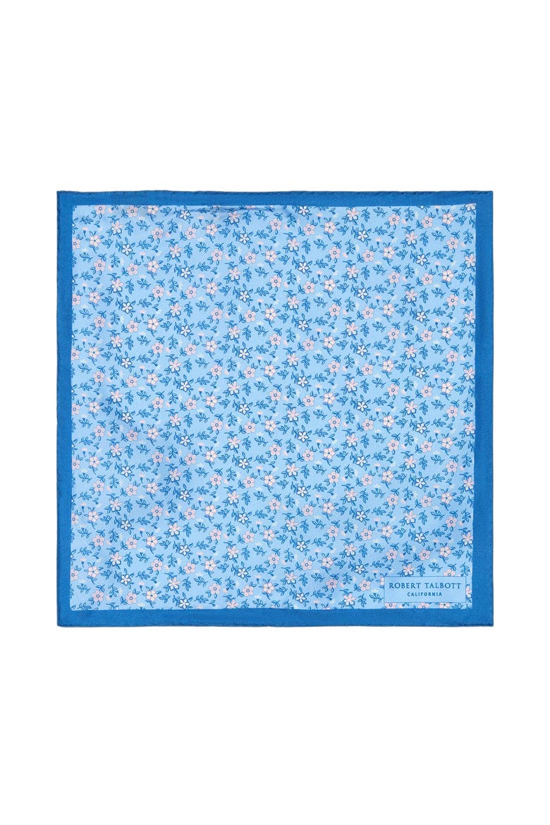 York Flower Multi Pocket Square, Main, color, Light Blue