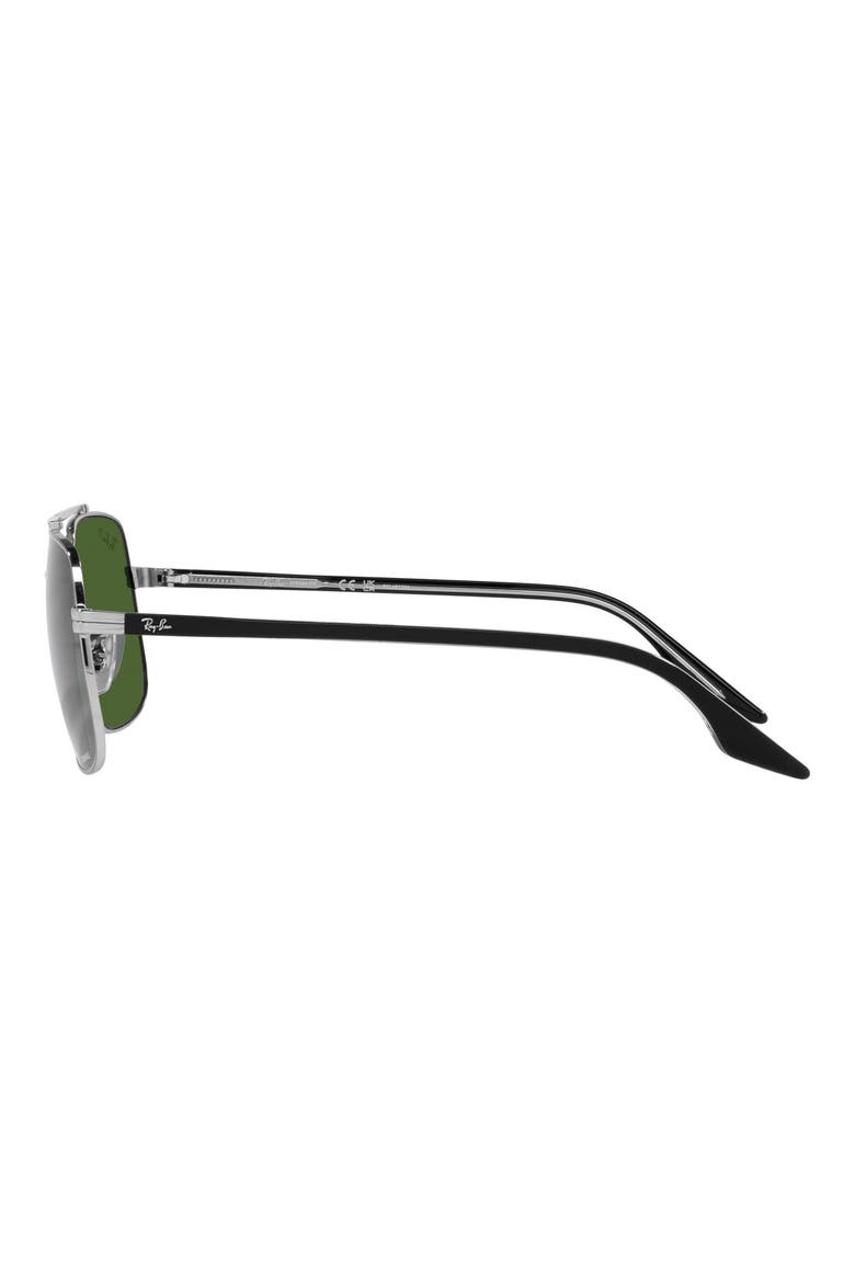 59mm Polarized Aviator Sunglasses, Alternate, color, SILVER