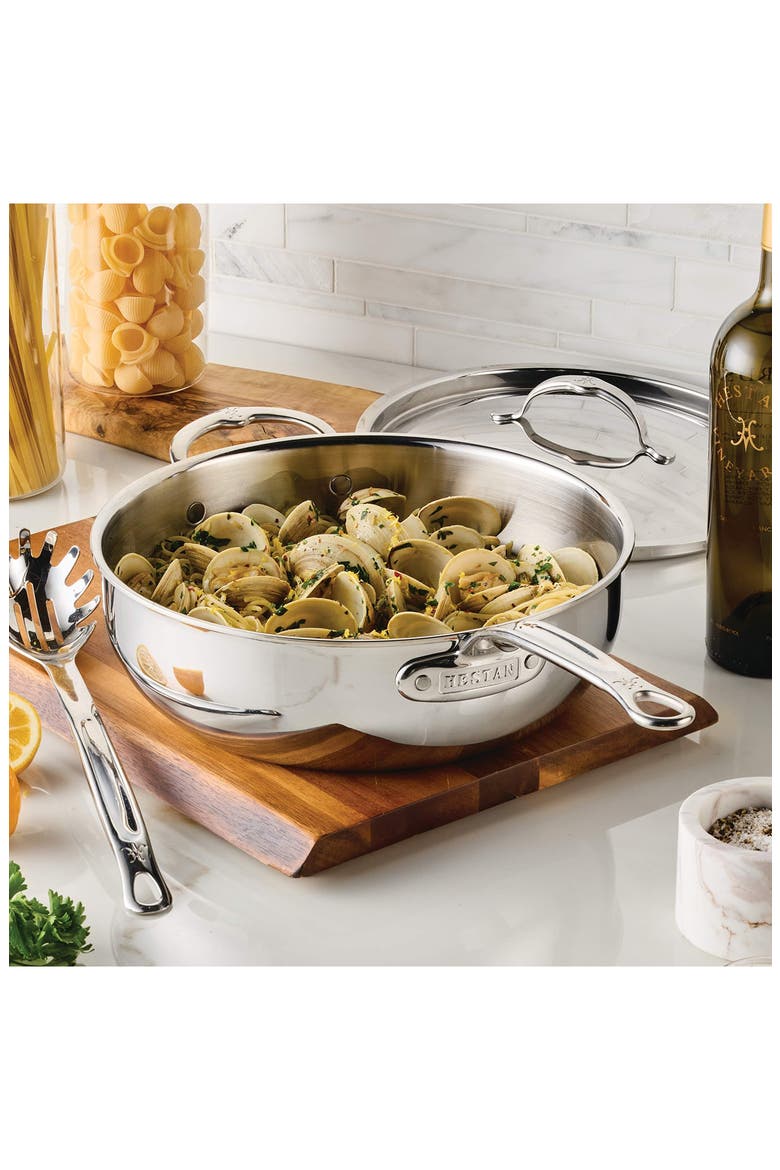 ProBond® Luxe Professional Clad Stainless Steel 5-Quart Essential Pan with Lid, Alternate, color, NO COLOR