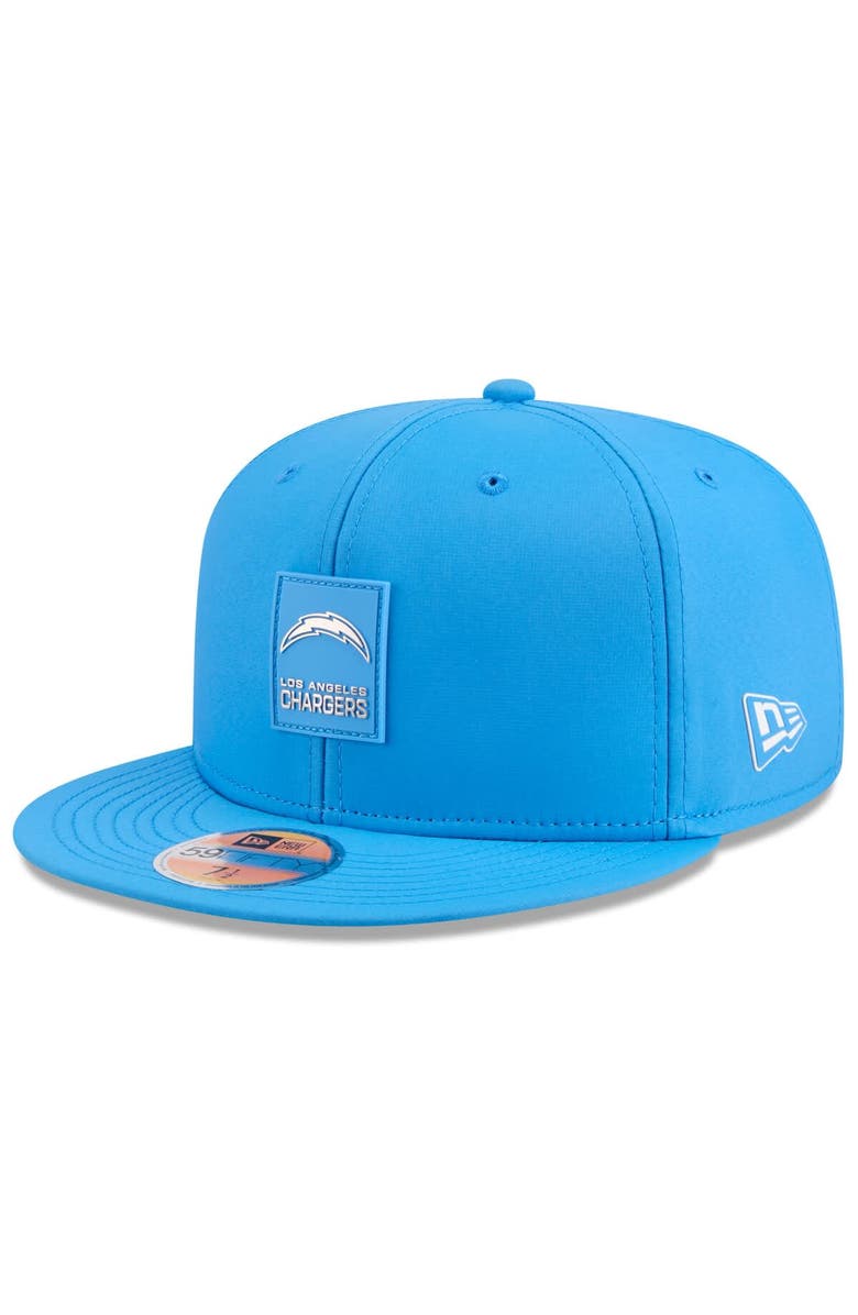 New Era Men's New Era Powder Blue Los Angeles Chargers 2025 Sideline 59FIFTY Fitted Hat, Main, color, Powder Blue