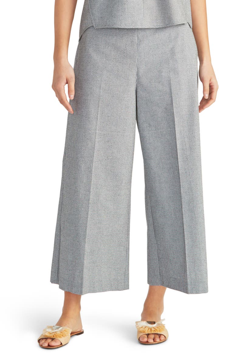 Rachel Roy Collection Check Crop Wide Leg Pants, Main, color, 