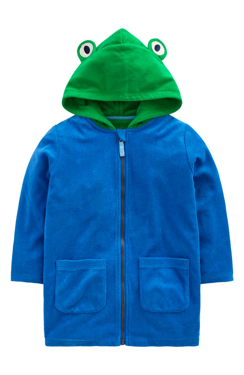 Mini Boden Kids' Fun Towelling Floral Cover-Up, Main, color, Turtle