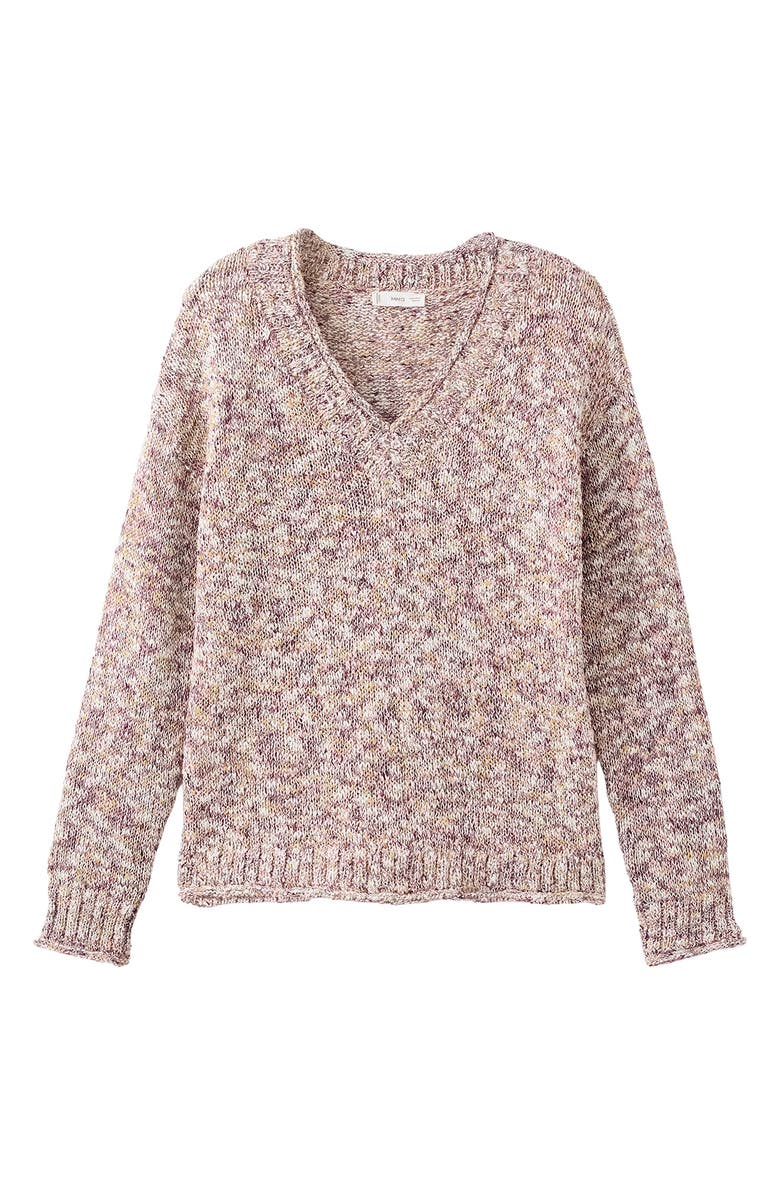 MANGO TEEN Heather Knit Sweater, Alternate, color, Pastel Pink