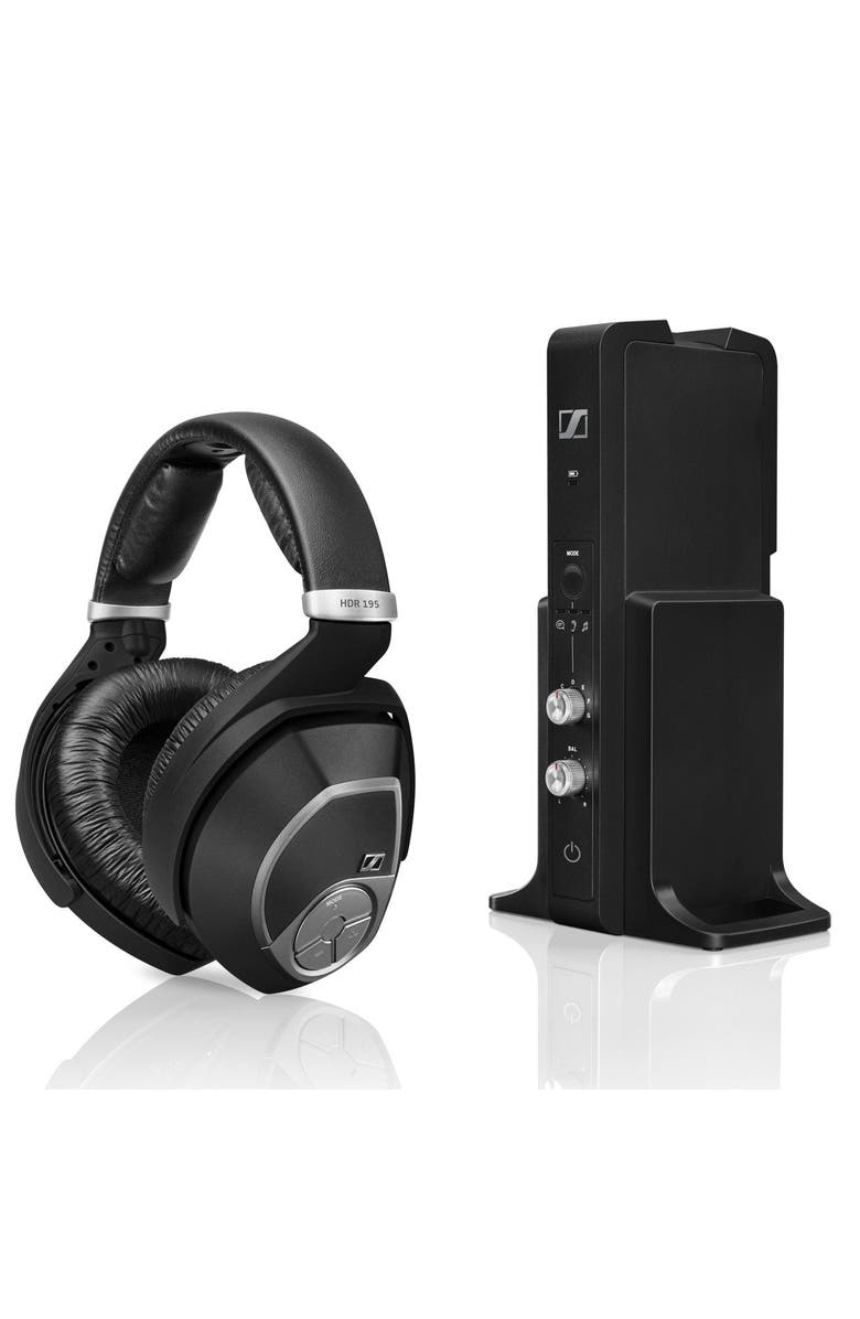 Sennheiser RS 195 RF Wireless Headphone Systems for TV Listening, Alternate, color, Black