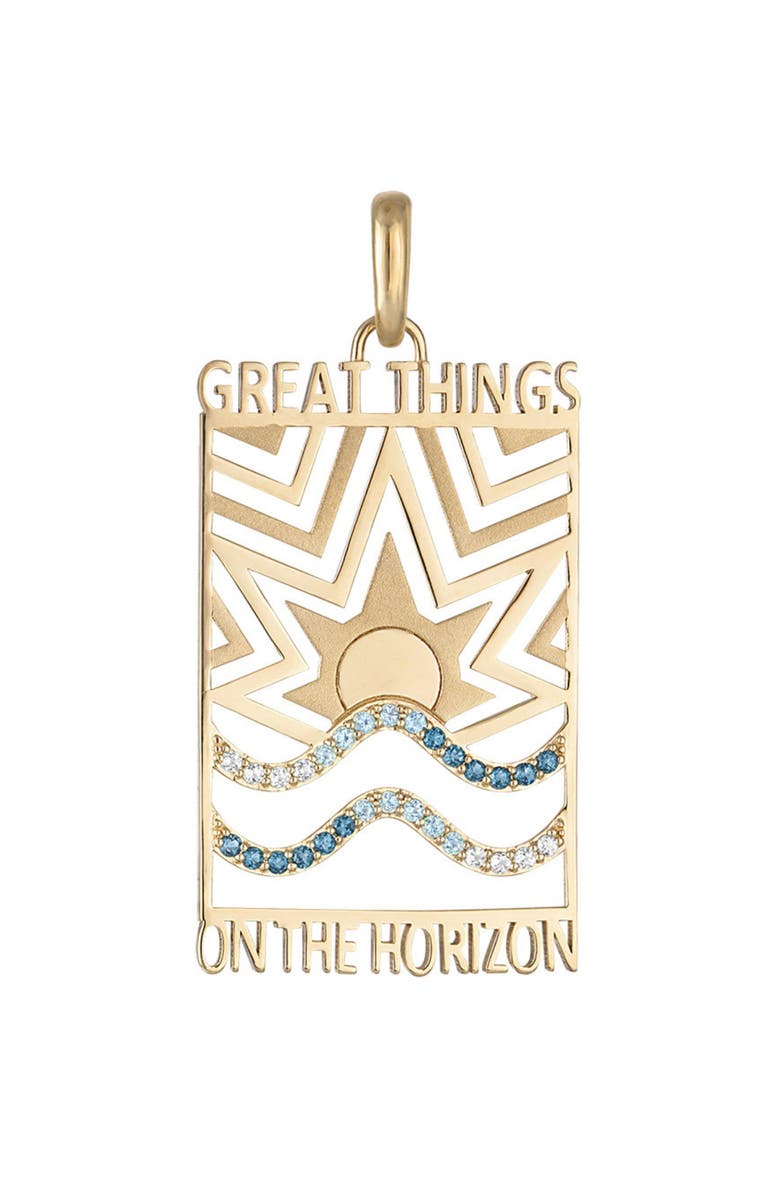 EDEN PRESLEY Great Things on the Horizon Pendant, Main, color, Yellow Gold