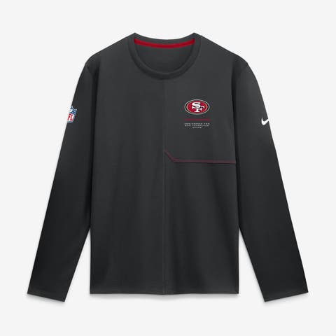 Men's Nike Black San Francisco 49ers Sideline Coaches UV Dri-FIT Long Sleeve Shirt