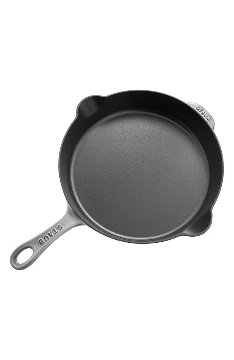 Staub 11-Inch Enameled Cast Iron Traditional Deep Skillet, Alternate, color, Graphite Grey
