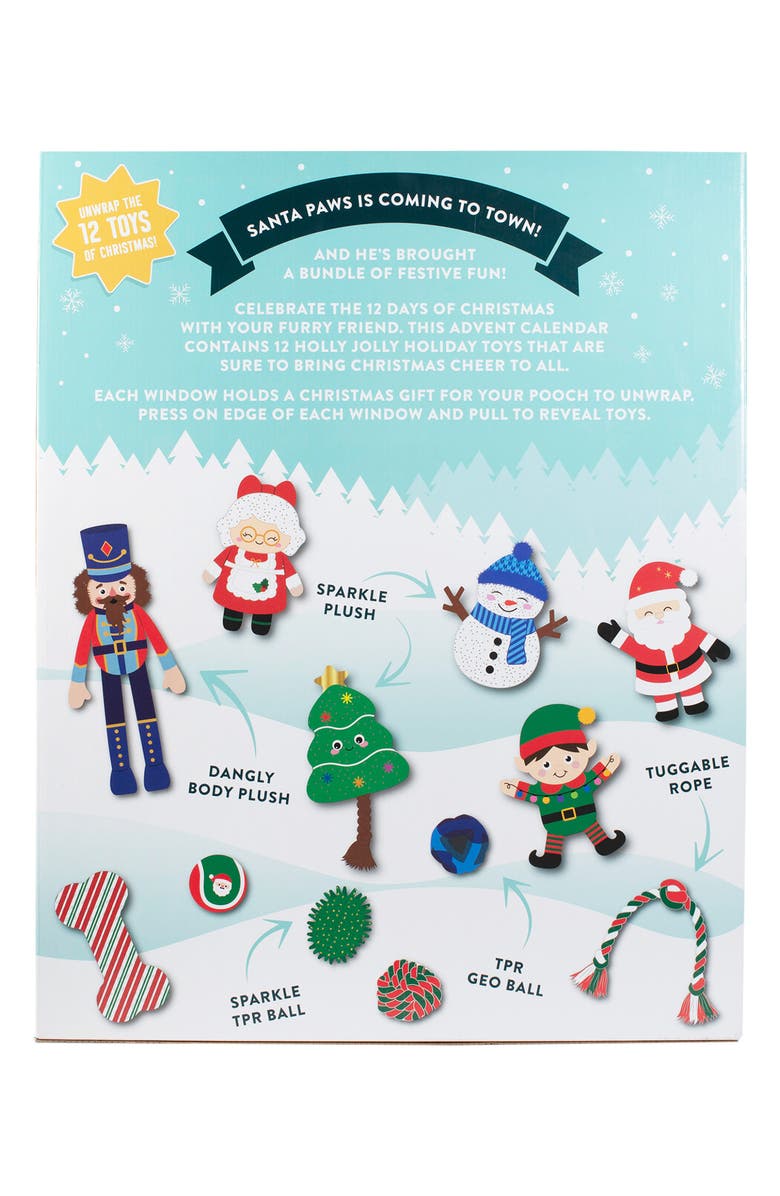 Fringe Studio Furry Lil Christmas Pet 12 Gifts Calendar, Alternate, color, Blue