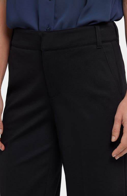Nydj Fiona Ponte Knit Straight Leg Pants In Black