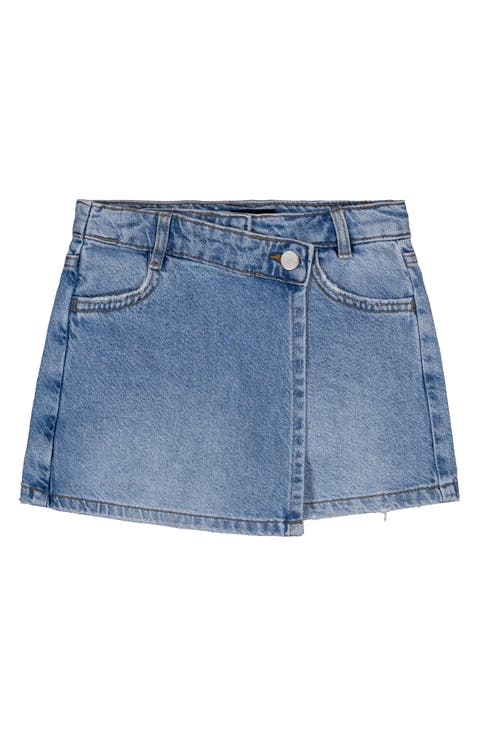 Kids' Mina Wrap Denim Skort (Big Kid)