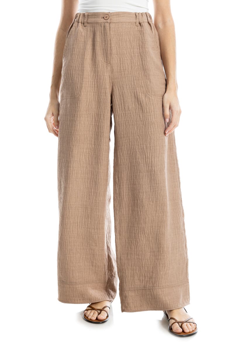 Easy Wide Leg Pants, Main, color, HEATHER MUSHROOM