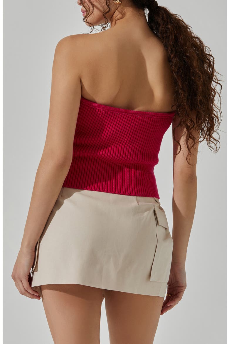 Kailess Strapless Sweater, Alternate, color, MAGENTA