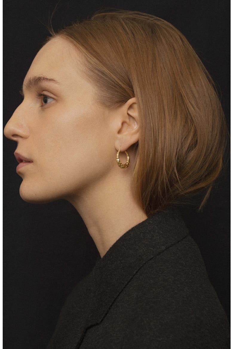 Large Baby Snake Carved Vermeil Earrings, Alternate, color, CARVED VERMEIL