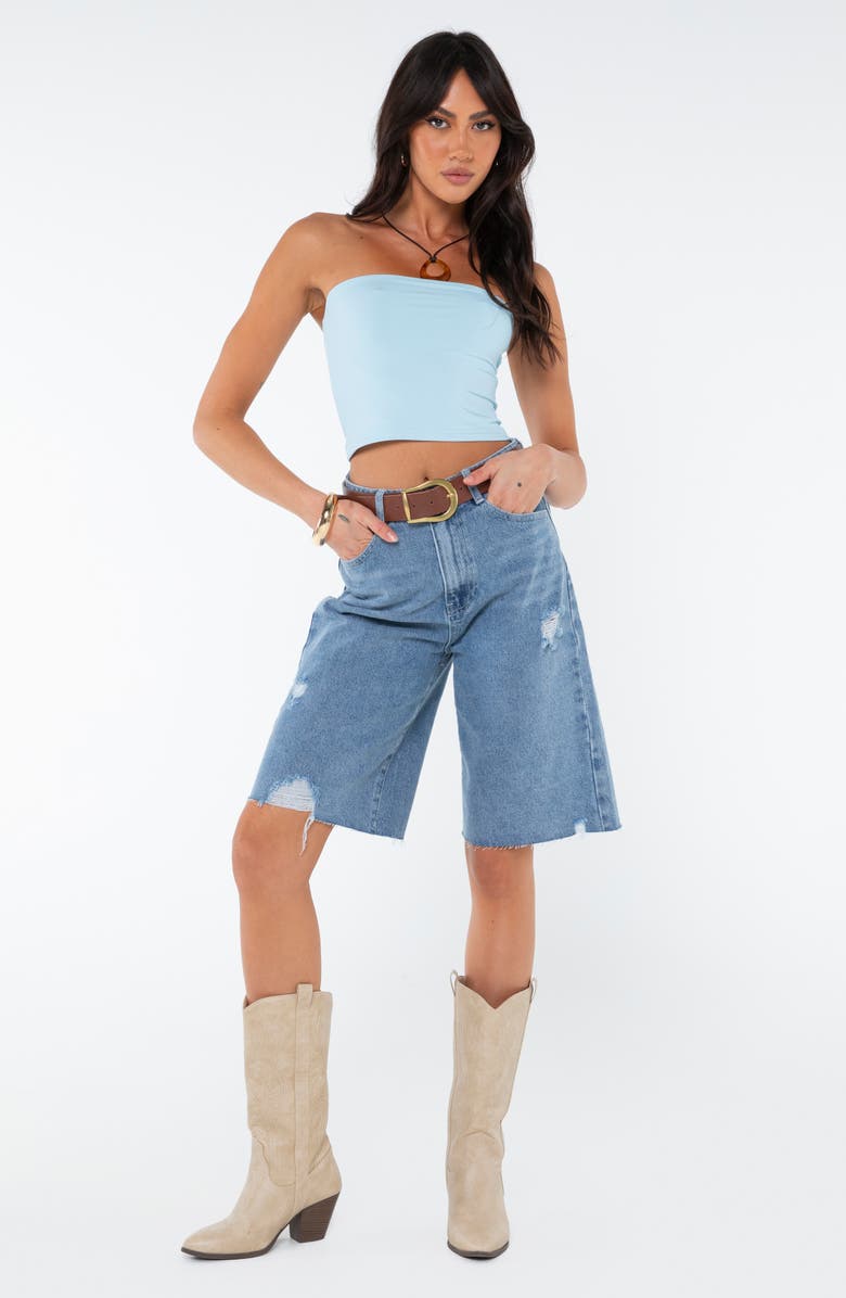 Princess Polly Tomlin Tube Top, Alternate, color, Blue