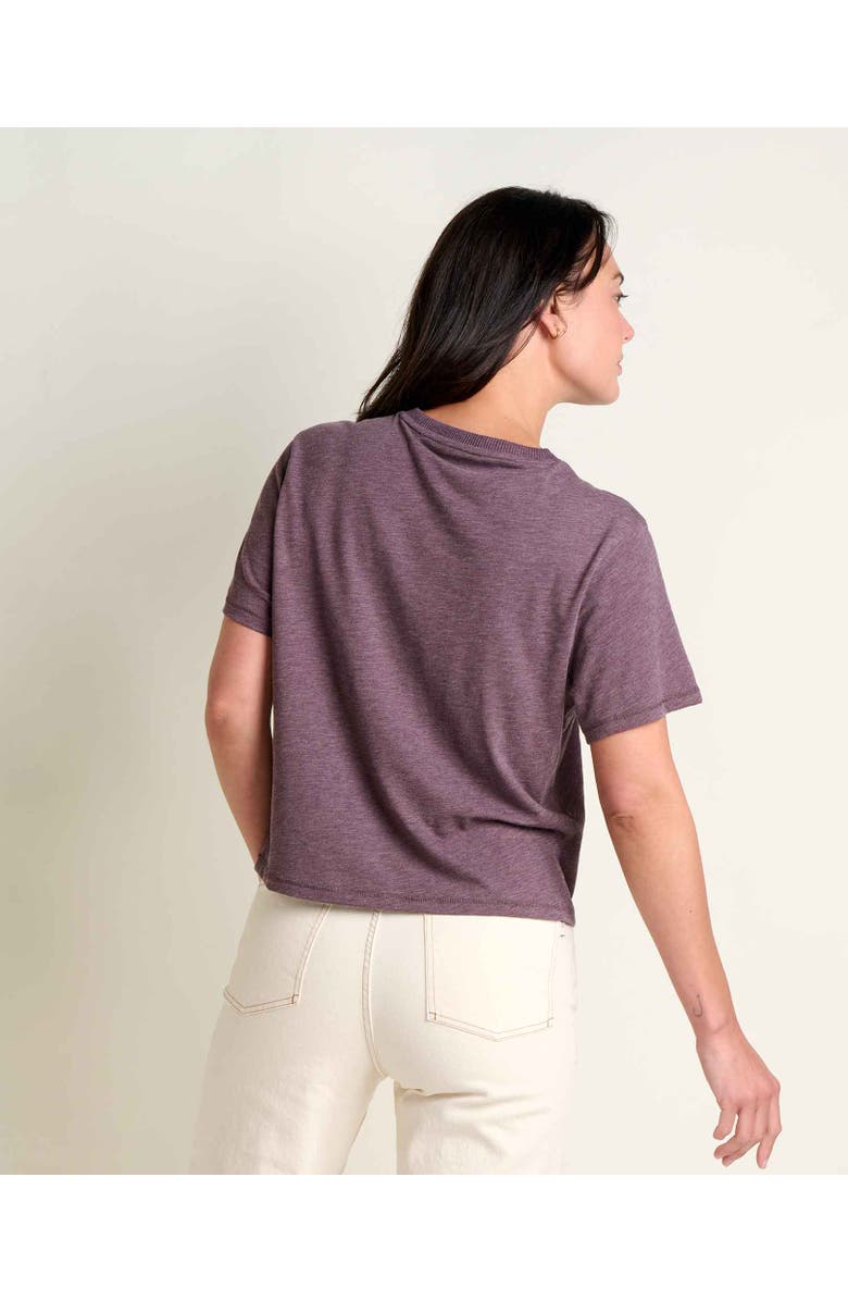 Toad & Co Women's Boundless Jersey Short Sleeve Crew, Alternate, color, Raisin