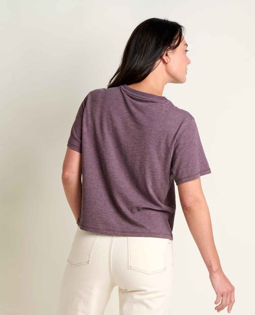 Toad And Co Boundless Jersey Short Sleeve Crew In Purple