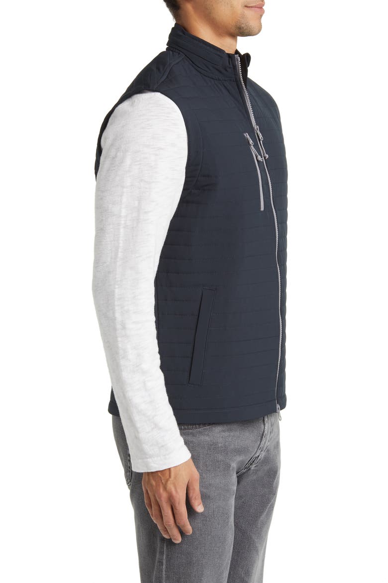 Crosswind Quilted Performance Vest, Alternate, color, BLACK