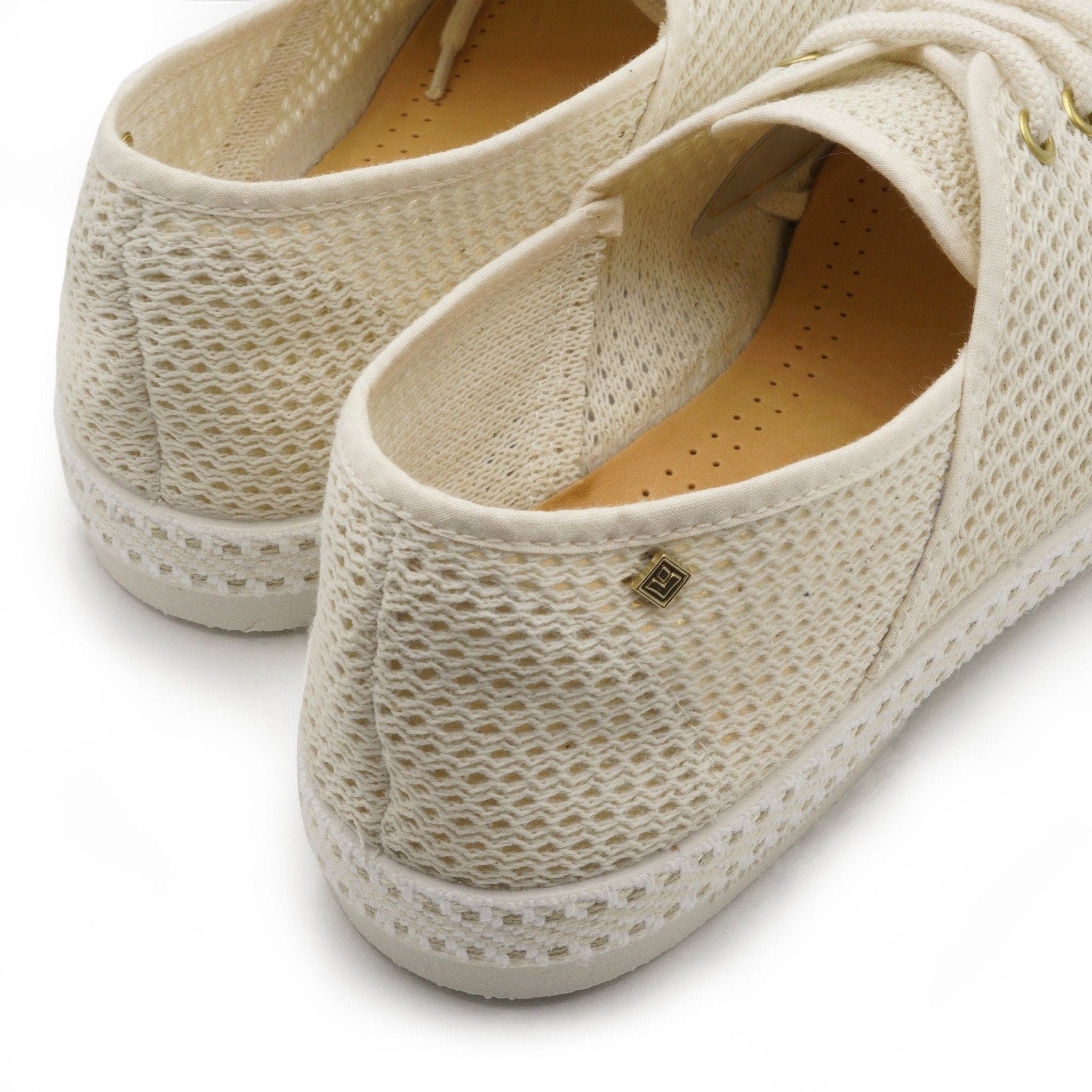 Classic Mesh Slip-On Loafer with Laces, Alternate, color, Cream