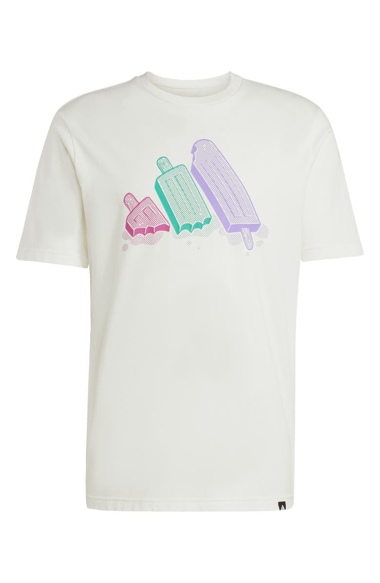 adidas Lounge Ice Cream Cotton Graphic T-Shirt, Alternate, color, Off White