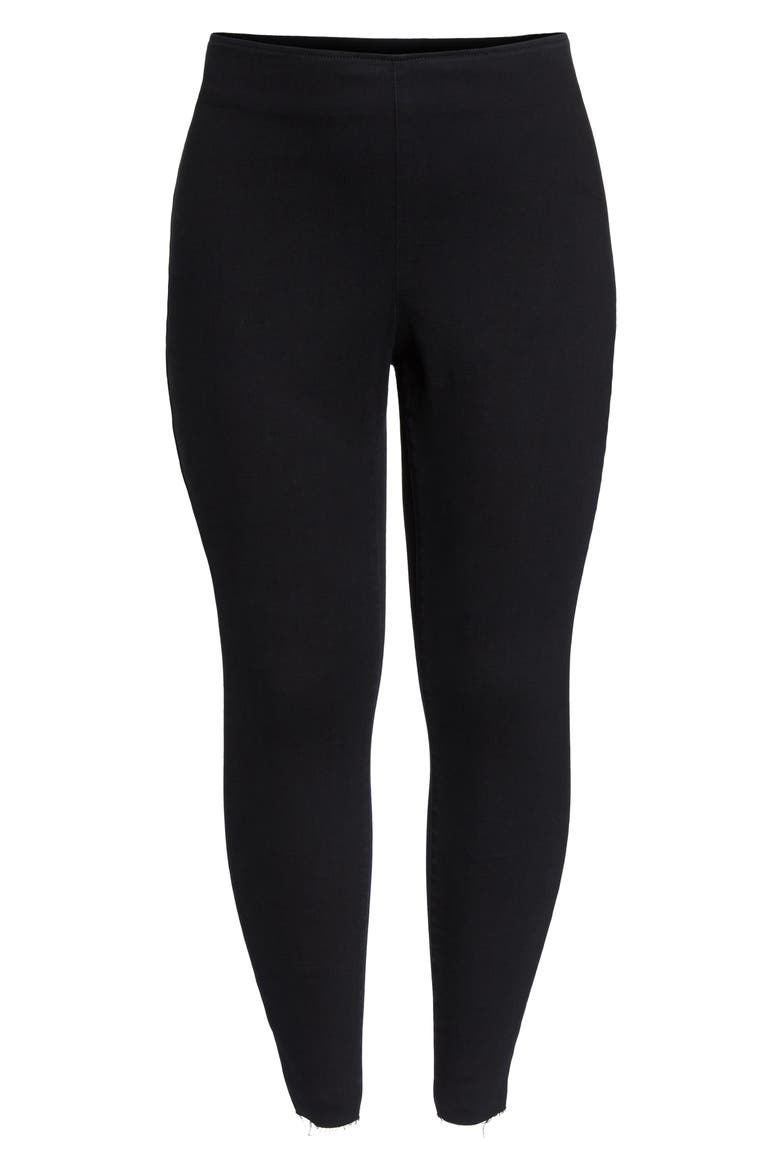 Super Stretch Denim Leggings, Alternate, color, RICH BLACK