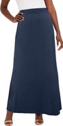 Jessica London Stretch Knit Maxi Skirt
