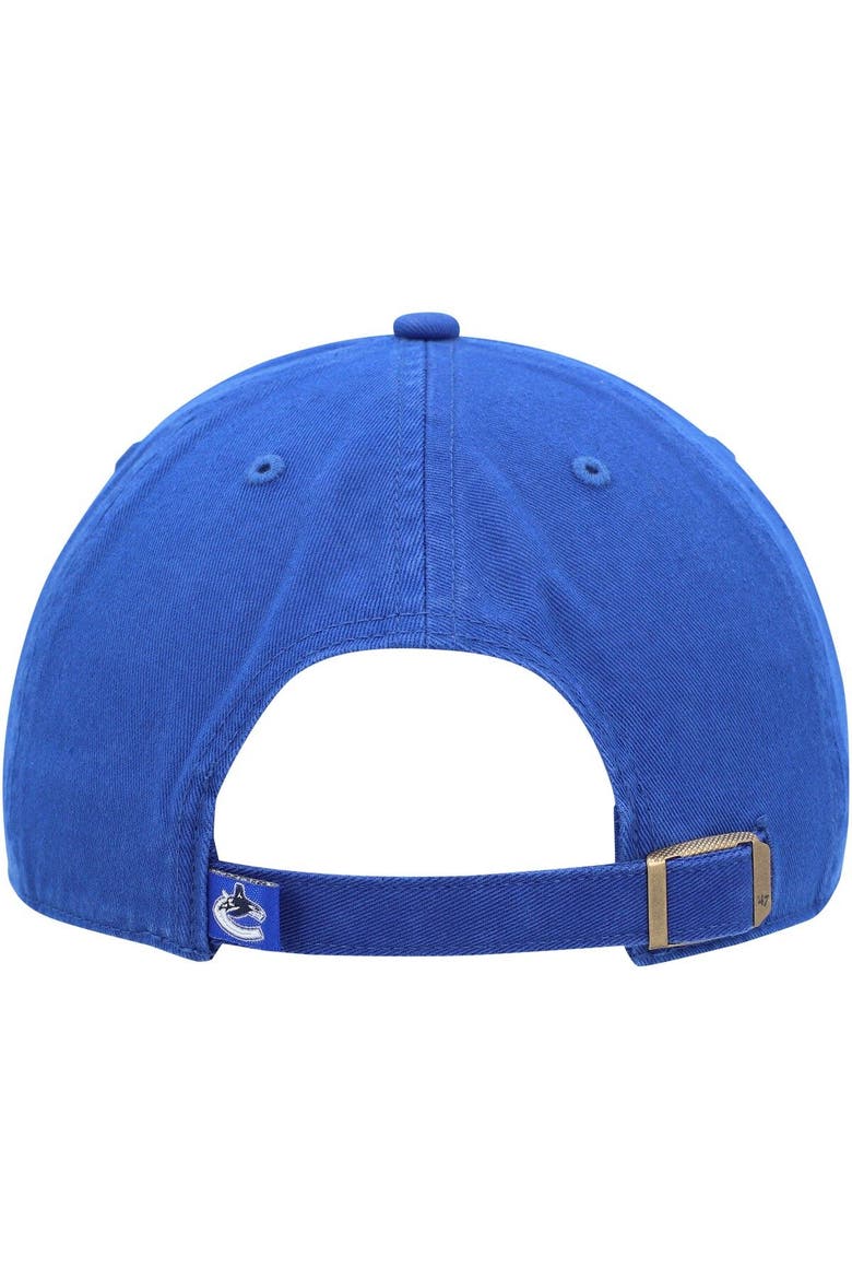 Men's '47 Blue Vancouver Canucks Team Clean Up Adjustable Hat, Alternate, color, Blue