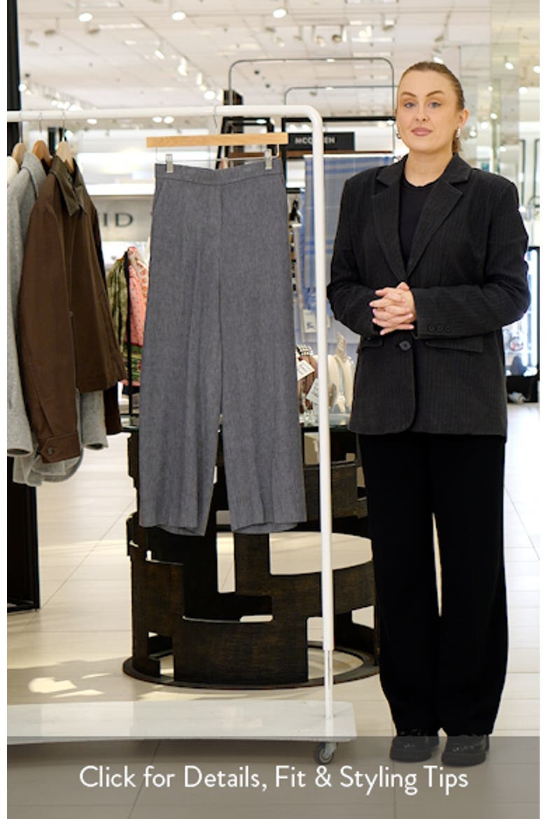 Classic Straight Leg Linen Blend Pants video