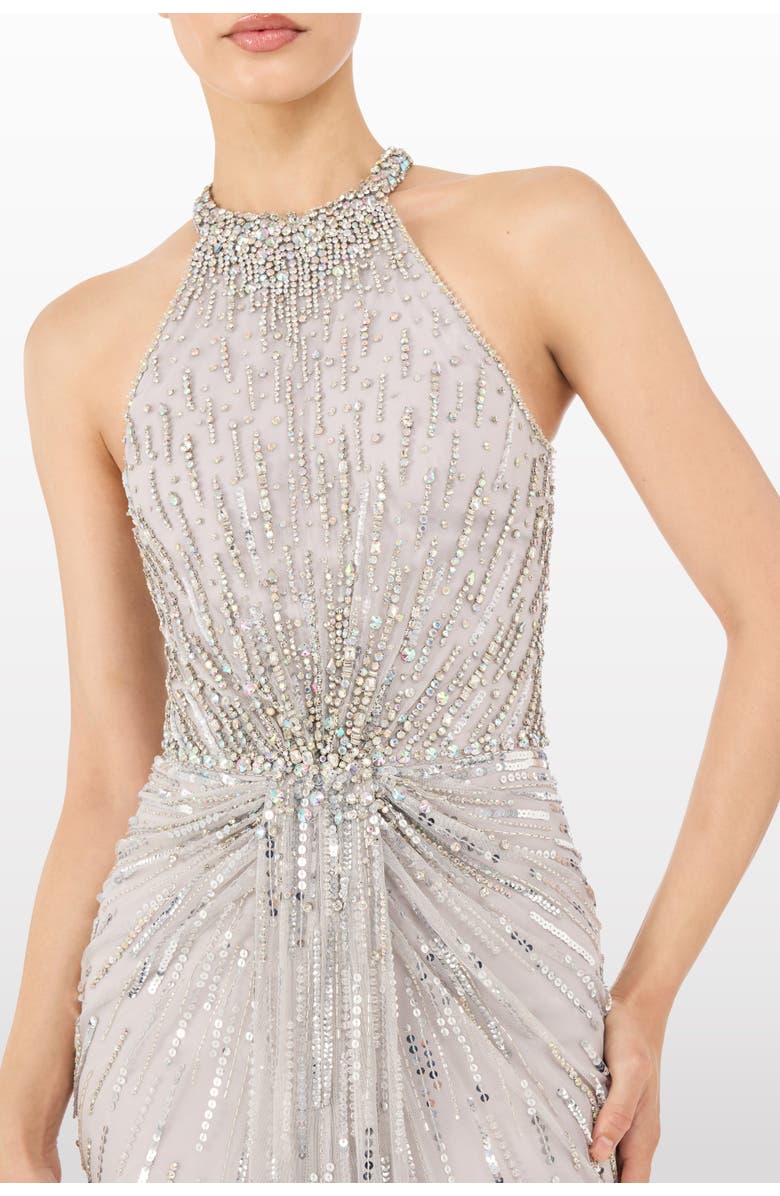 Jenny Packham Carmen Maxi Dress, Alternate, color, Ammonite