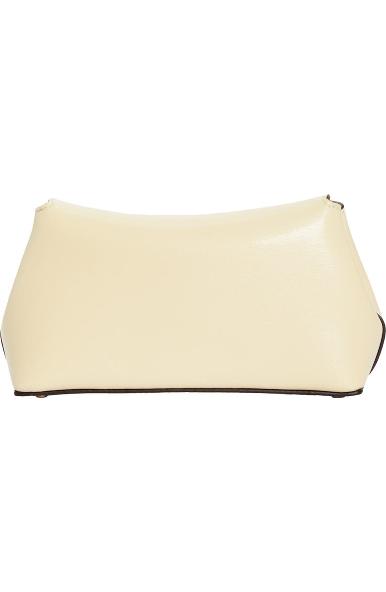 TOTEME Mini T-Lock Leather Clutch, Alternate, color, Champagne