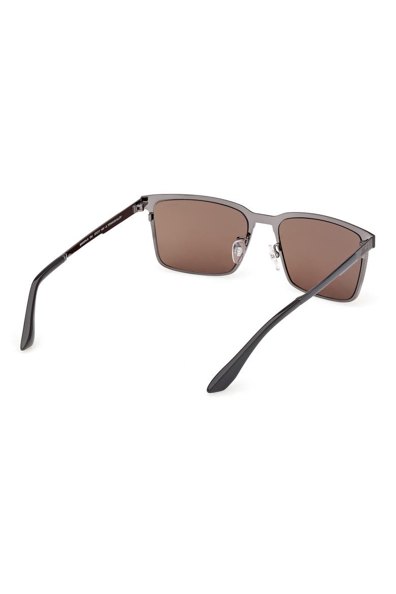 57mm Sunglasses, Alternate, color, MATTE GUNMETAL / ROVIEX