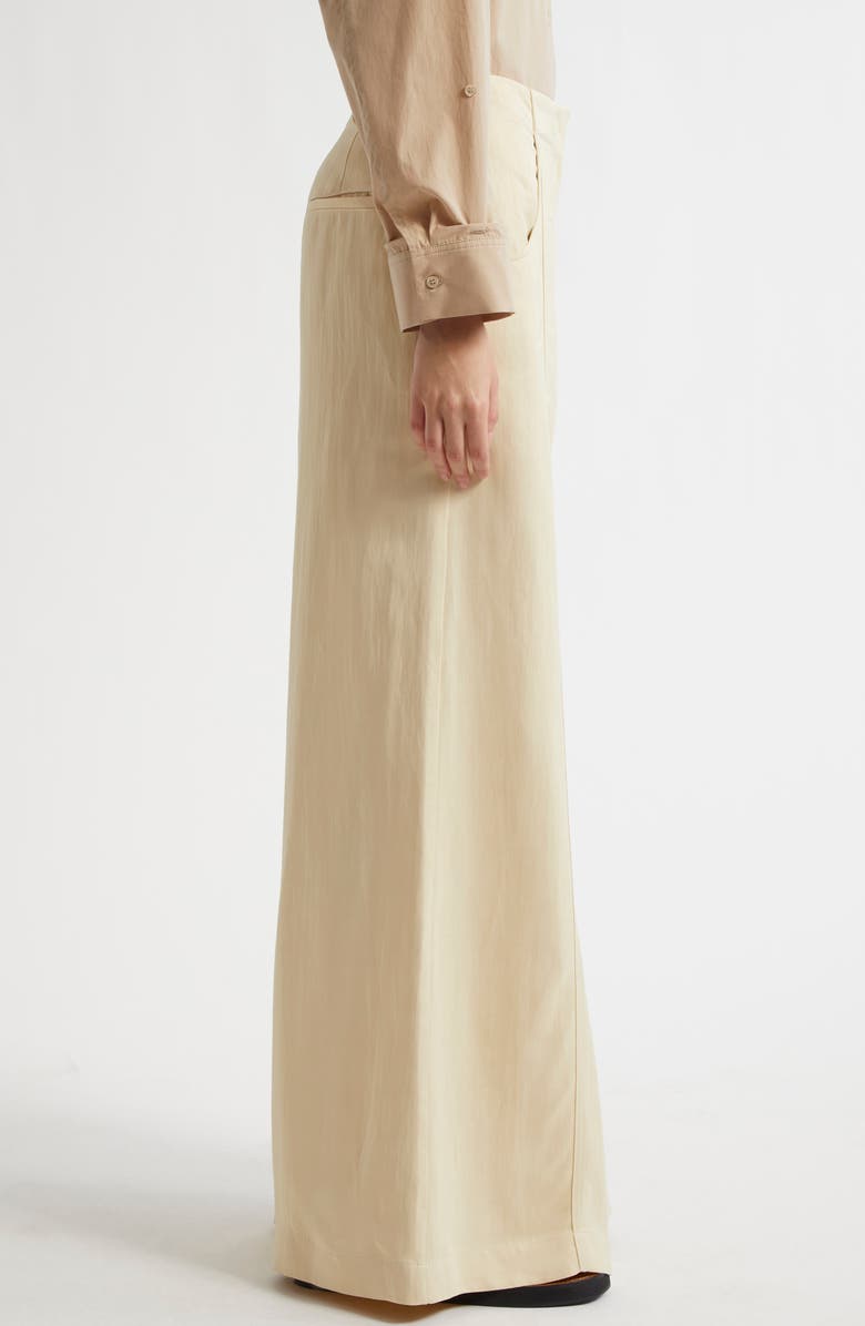 TWP Demie Wide Leg Pants, Alternate, color, French Butter