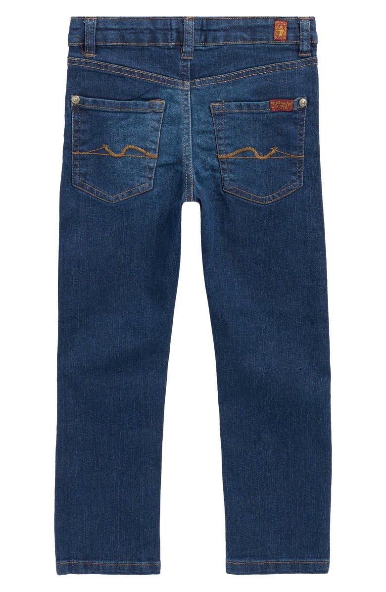 7 For All Mankind Kids' Plaid Button-Up Shirt & Jeans Set, Alternate, color, Dark Denim