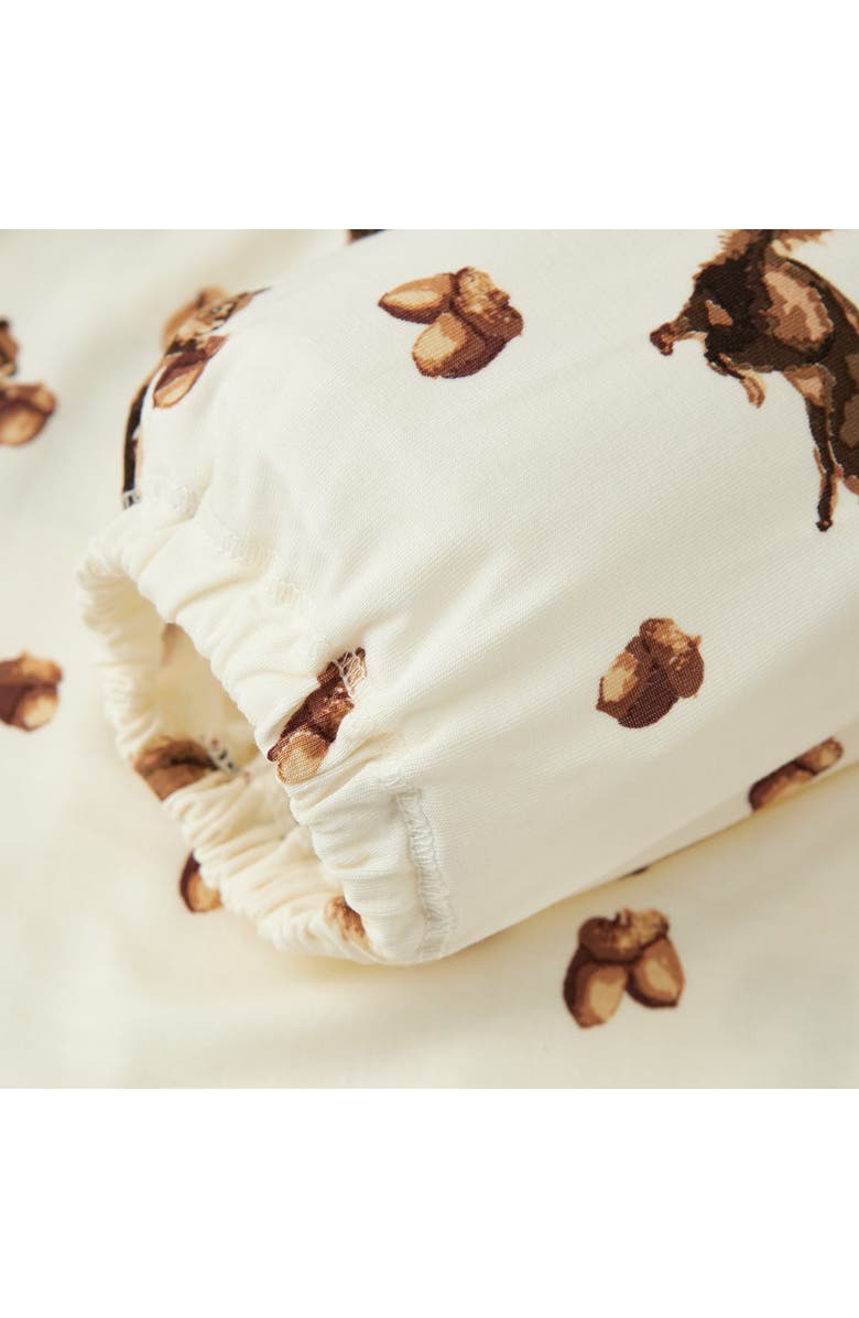 Milkbarn Luxe Stretch Dress and Legging Set, Alternate, color, Chipmunk