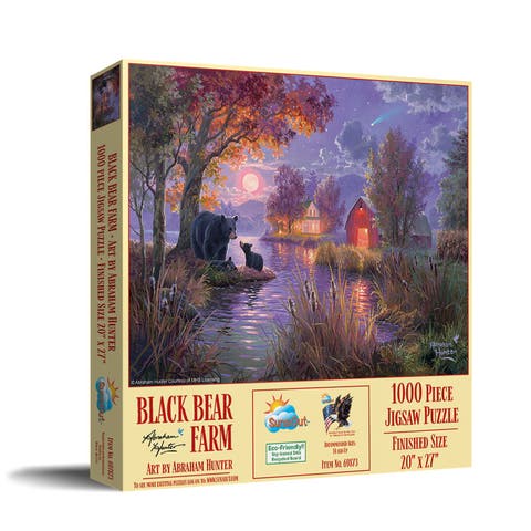 Black Bear Farm 1000 piece Jigsaw Puzzle for Adults