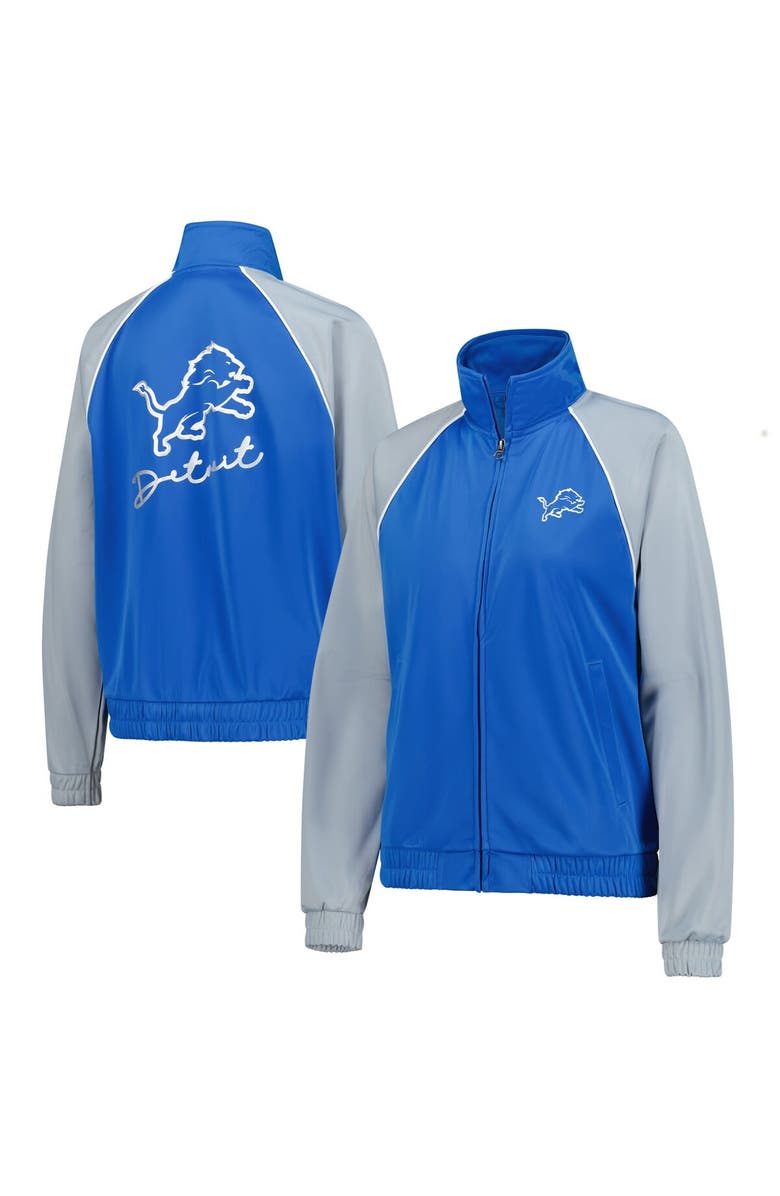 G-III 4HER BY CARL BANKS Women's G-III 4Her by Carl Banks Blue Detroit Lions Replay Full-Zip Track Jacket, Main, color, Blue