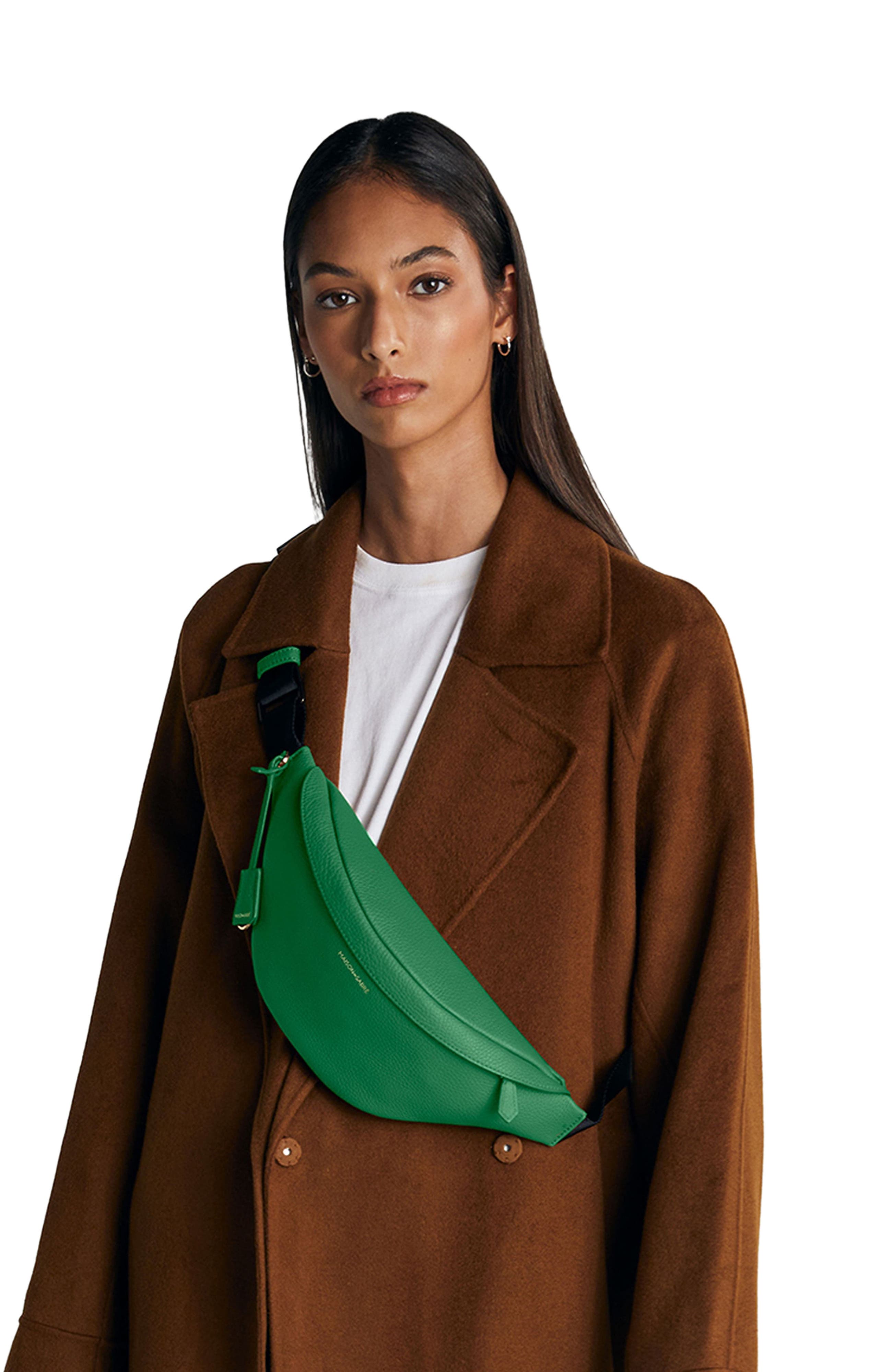 Leather Sling Bag, Alternate, color, Emerald Green