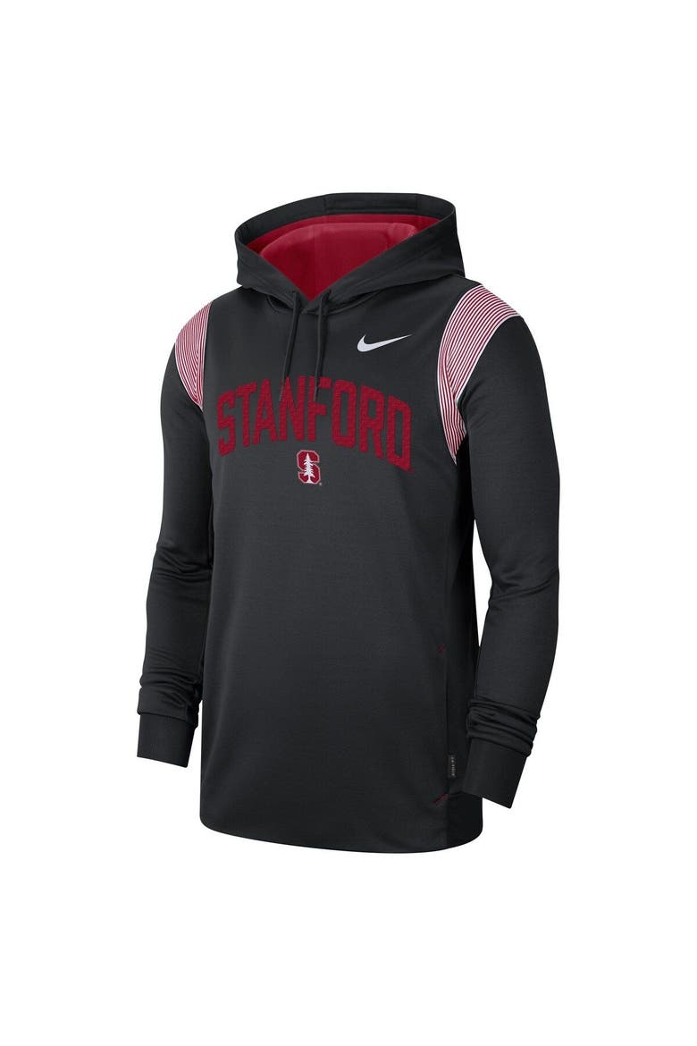 Men's Nike Black Stanford Cardinal 2022 Game Day Sideline Performance Pullover Hoodie, Alternate, color, Black