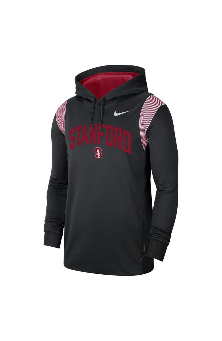 Nike Men's Nike Black Stanford Cardinal 2022 Game Day Sideline Performance Pullover Hoodie, Alternate, color,