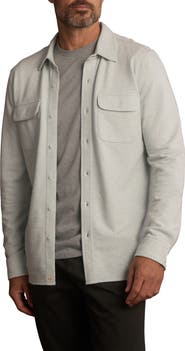The Normal Brand Textured Knit Long Sleeve Button-Up Shirt