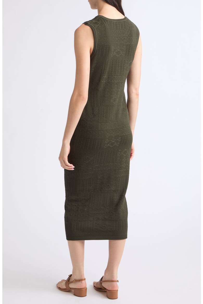 Tamiko Sleeveless Knit Midi Dress, Alternate, color, LODEN